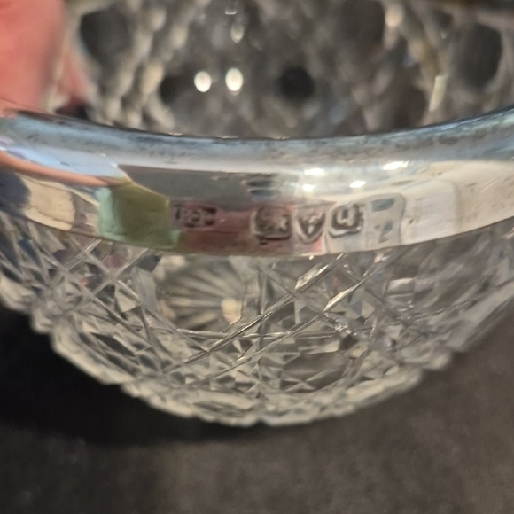 Vintage Silver Plated Crystal Cream And Sugar Set - Picture 5 of 12